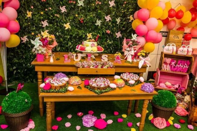 ideias de decoração jardim encantado para festa infantil