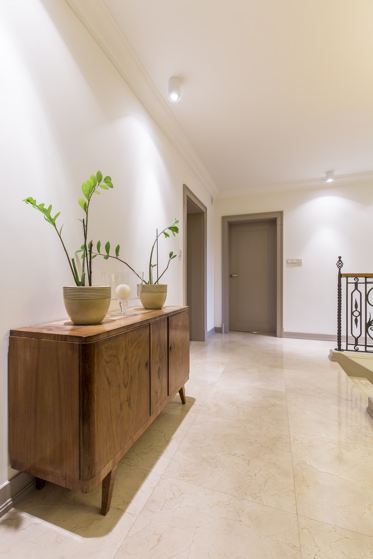 decoração corredor moderno