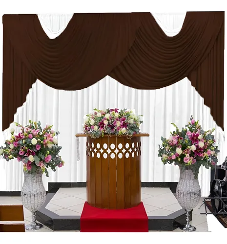 cortina de voal ou malha gel qual a melhor para igreja