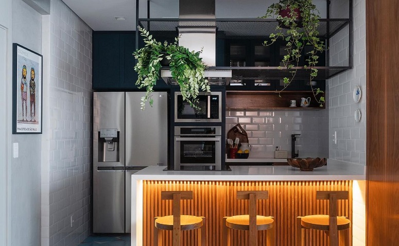 ideias cozinha apartamento pequeno