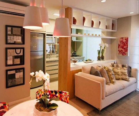 apartamento pequeno cozinha integrada