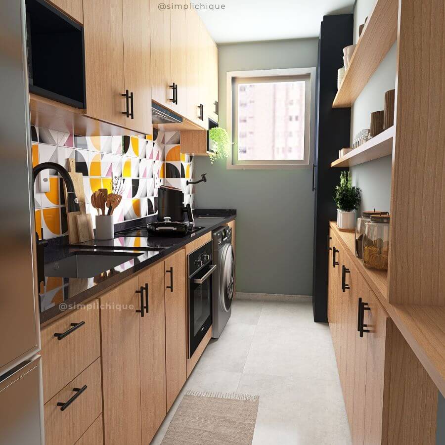 decoração cozinha apartamento pequeno simples