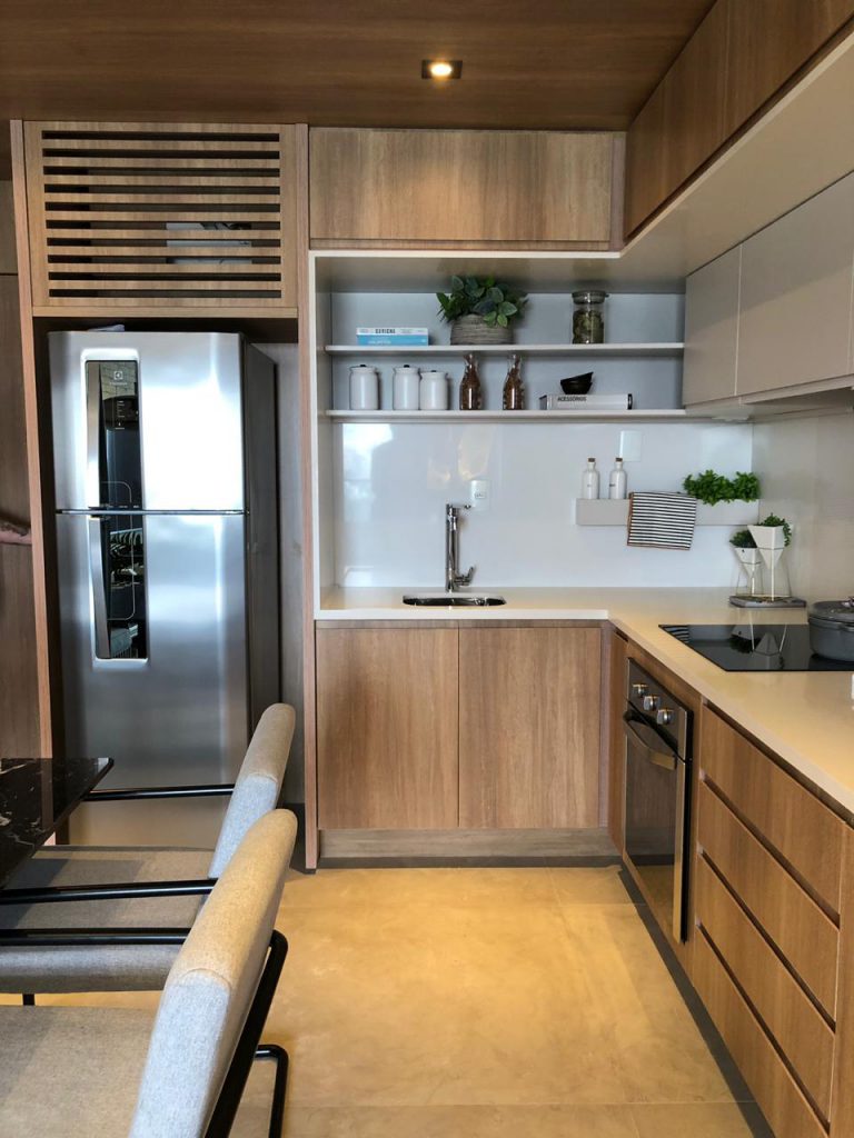 cores para cozinha apartamento pequeno