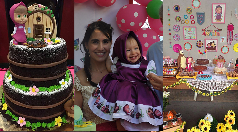 decoração da masha eo urso