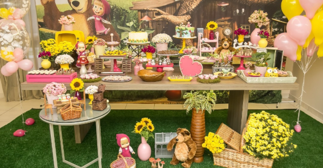 erros comuns ao decorar festa masha e o urso