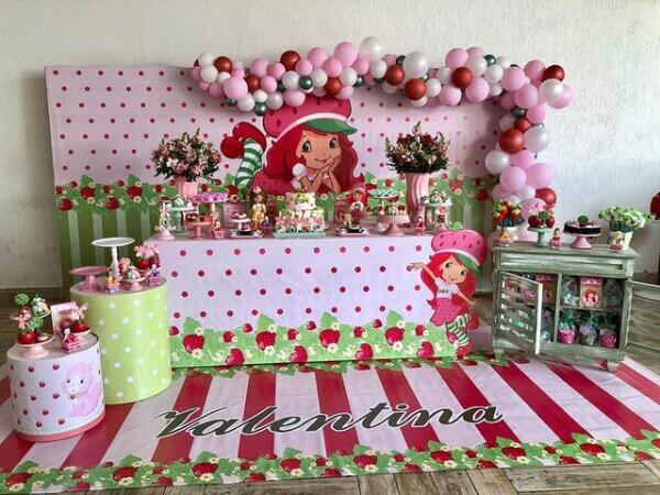 Decoração Moranguinho Vintage