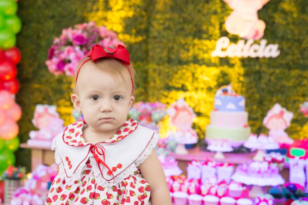 decoração da moranguinho bebê