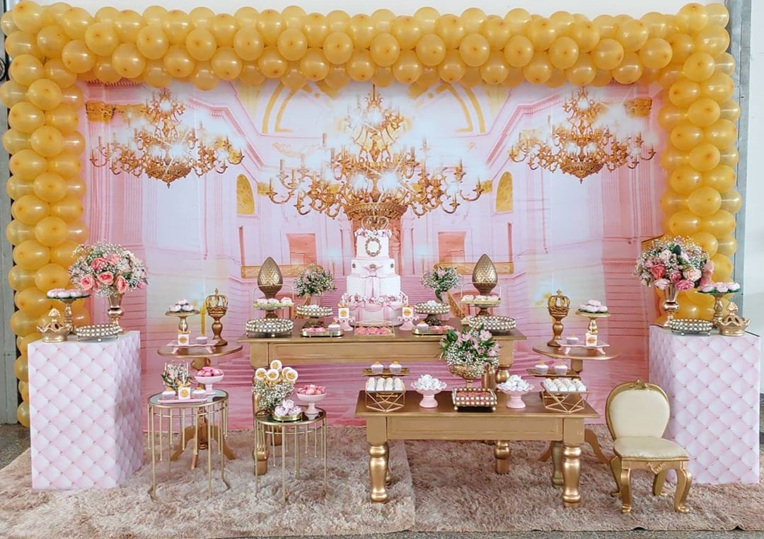ideias de decoração de festa de princesa simples e barata