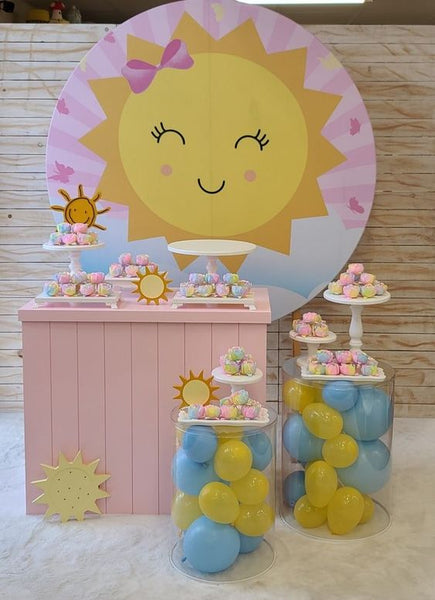 ideias de decoração de festa de 1 ano para menina com tema de princesa