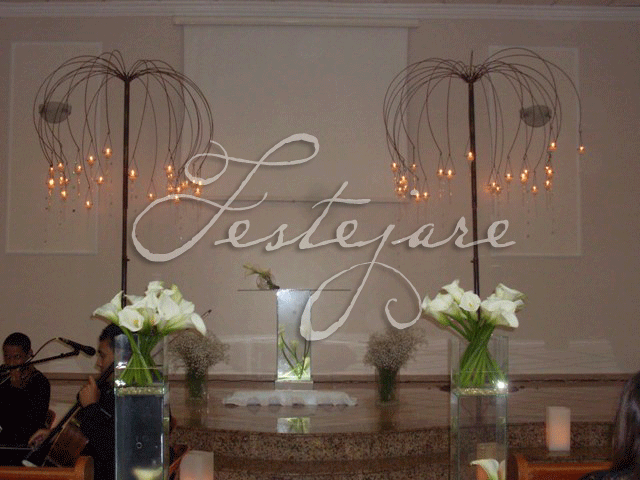 decoração altar igreja evangélica para casamento