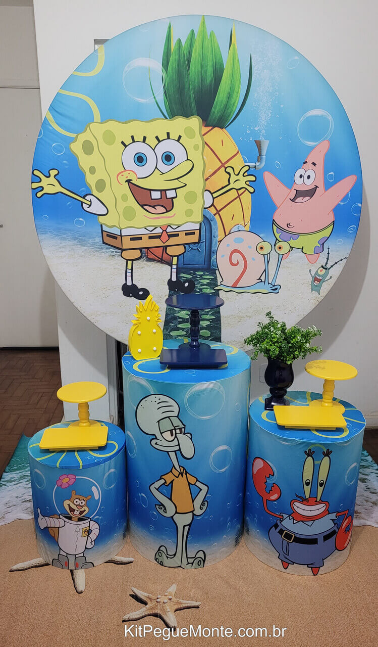 personagens bob esponja festa