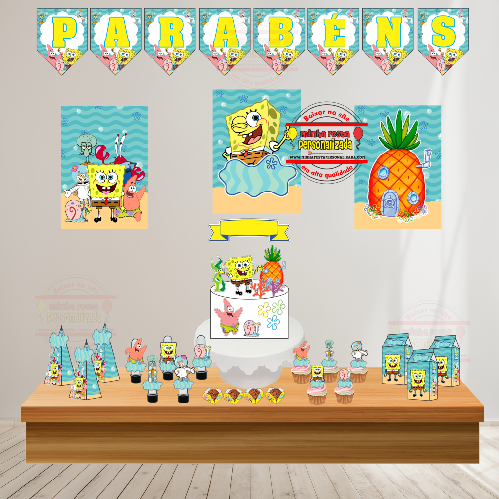 tema bob esponja aniversário