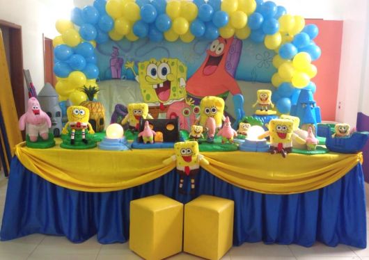 enfeites mesa bob esponja
