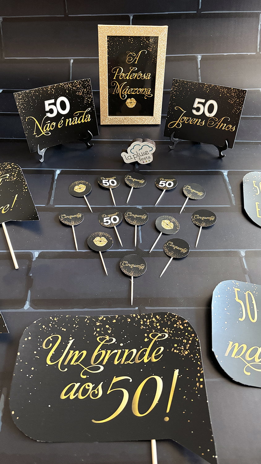 decoração aniversário 50 anos simples