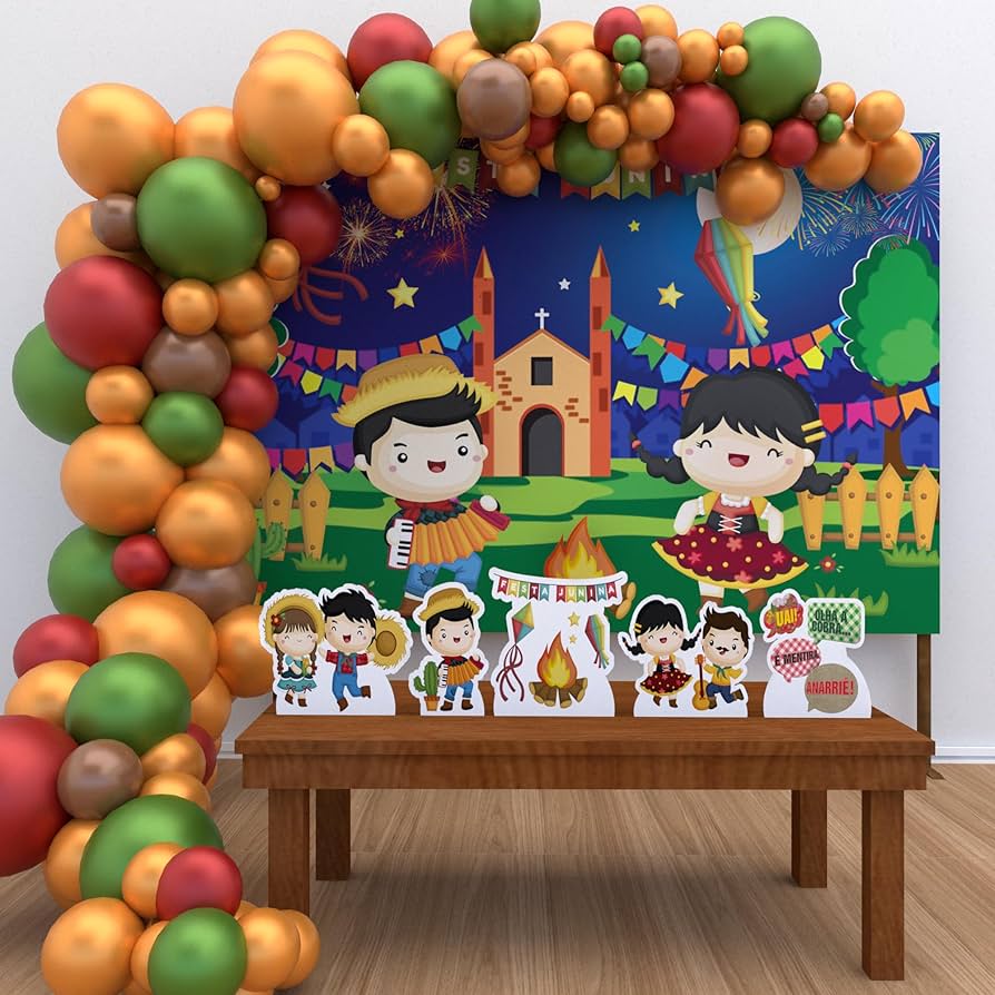 decoração de festa junina simples