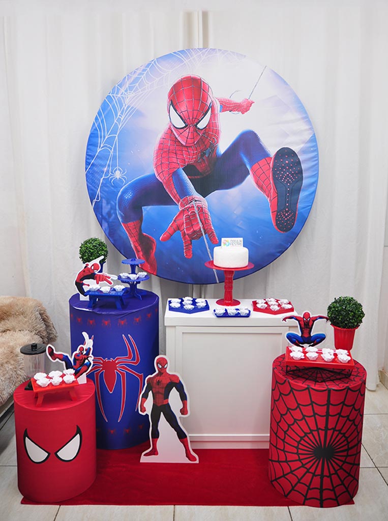 decoração de aniversário do homem-aranha