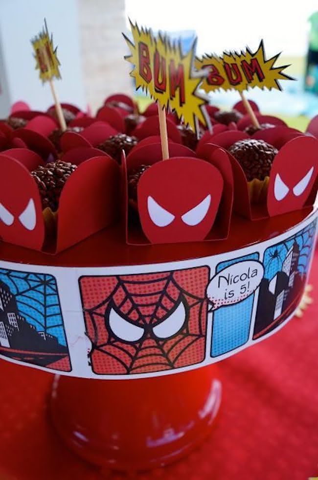 ideias de decoração de festa do homem aranha simples e barata