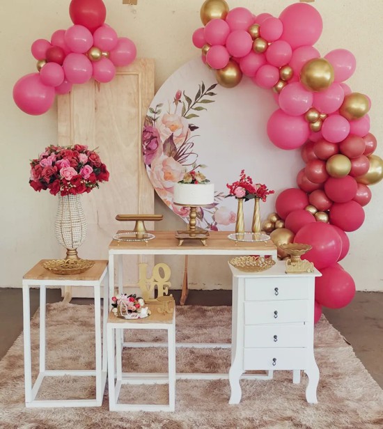 decoração de aniversário feminino simples para 15 anos