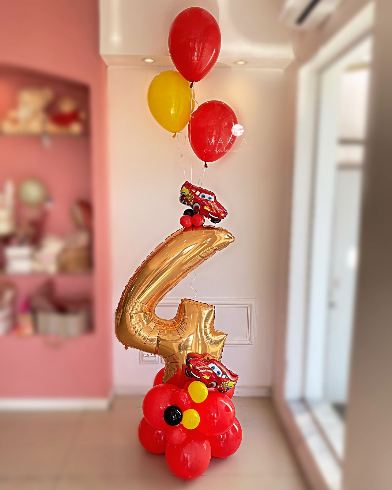 decoração festa infantil relâmpago mcqueen