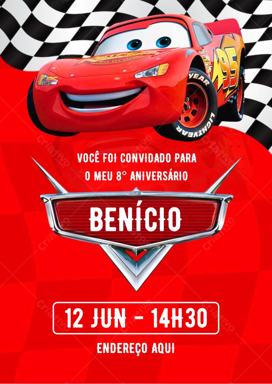 decoração tema carros relâmpago mcqueen