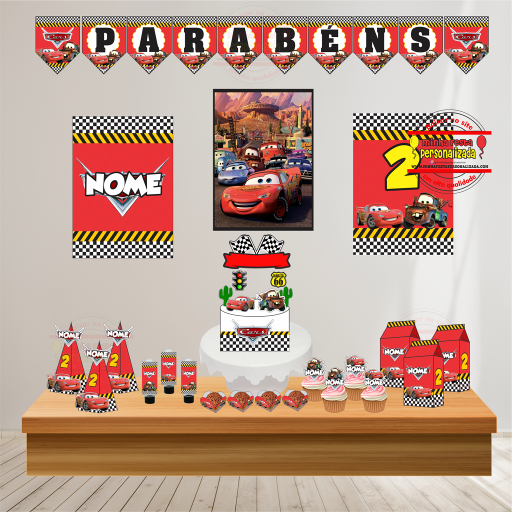 lembrancinhas relâmpago mcqueen aniversário