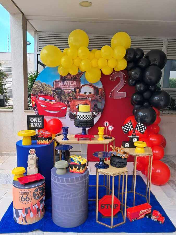 decoração relâmpago mcqueen luxo