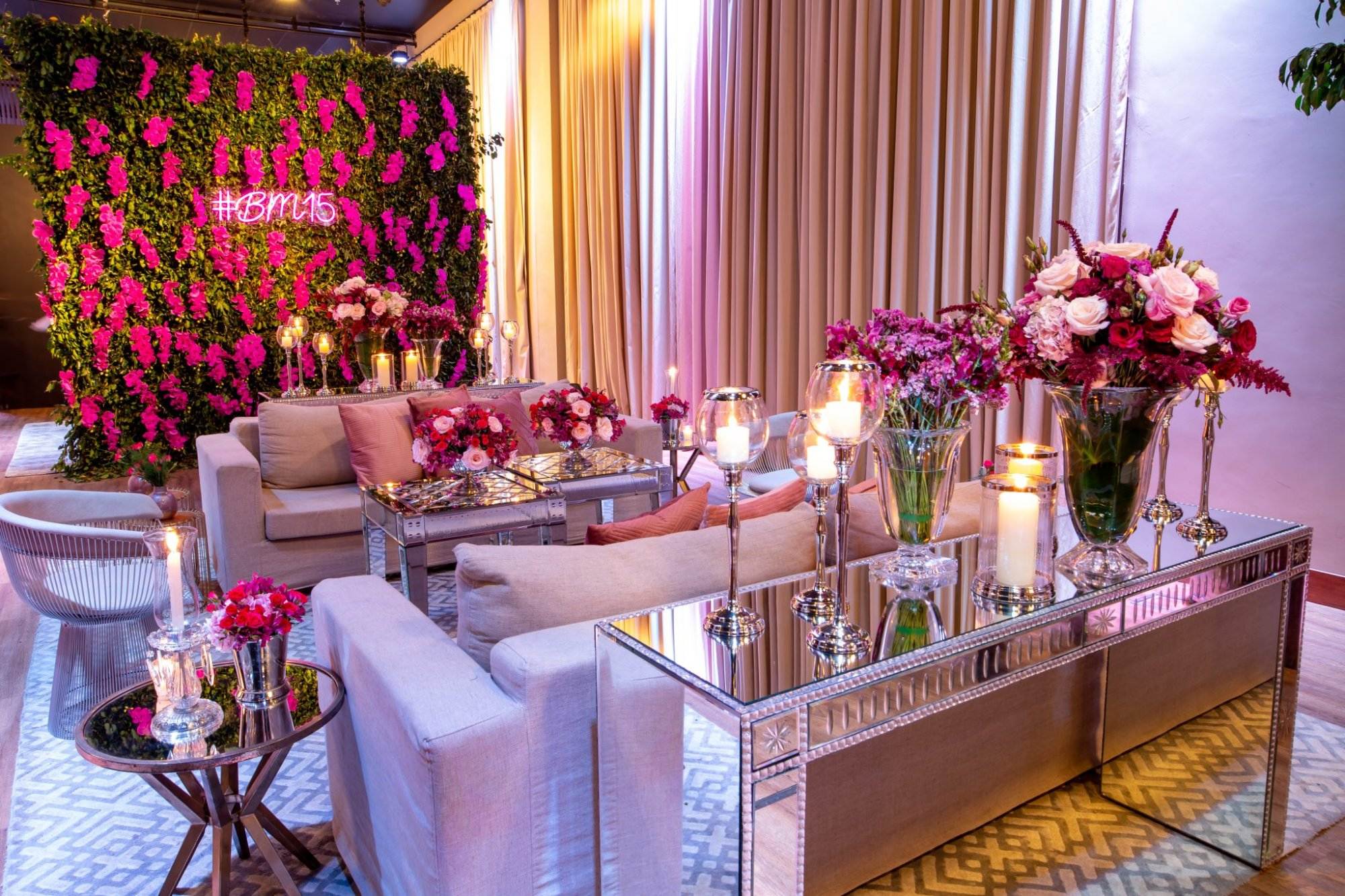 ideias criativas decoração aniversário rose gold