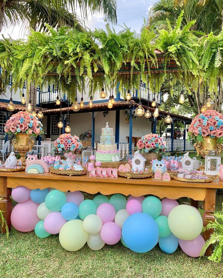 decoração de aniversário tema jardim