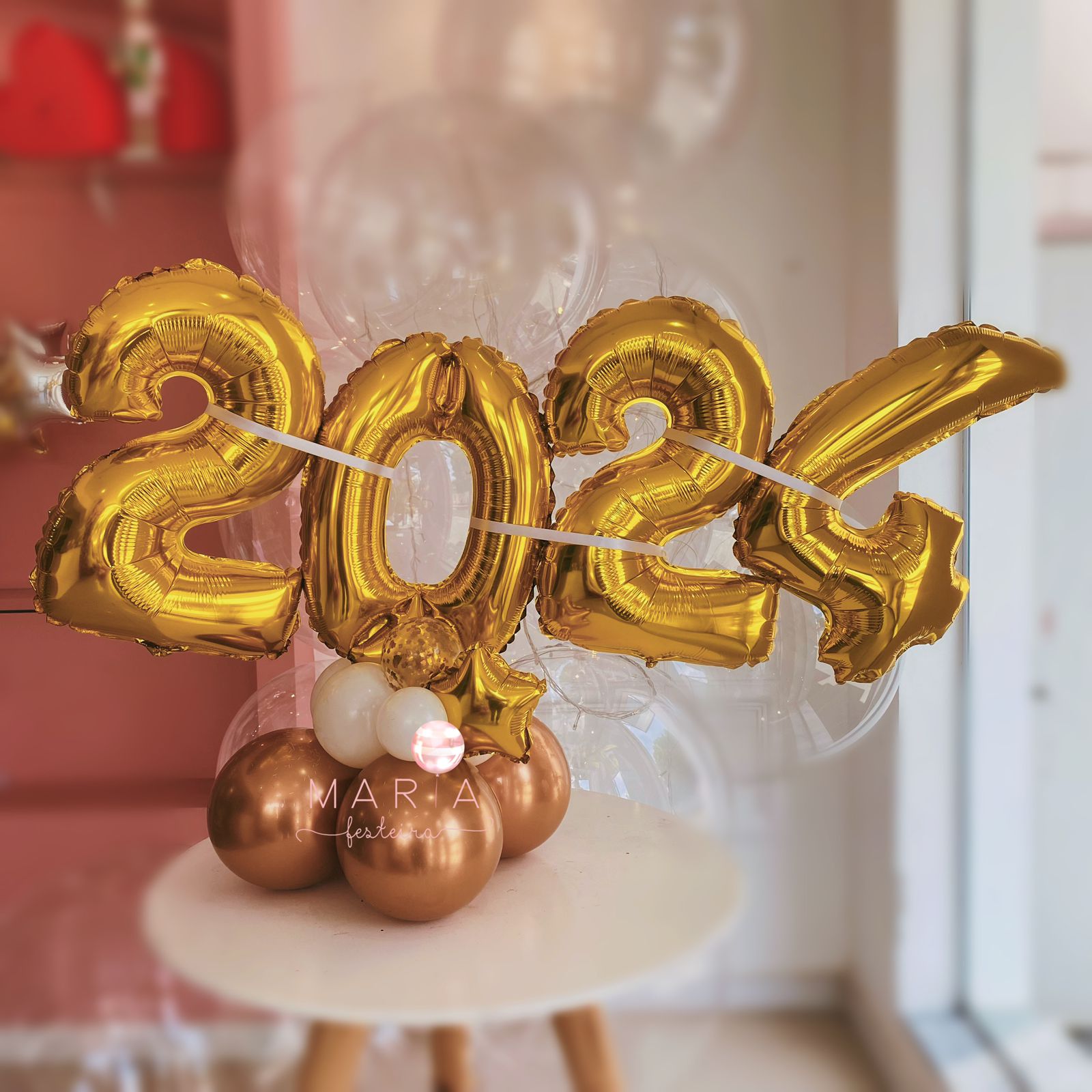 decoração de ano novo 2025 mesa