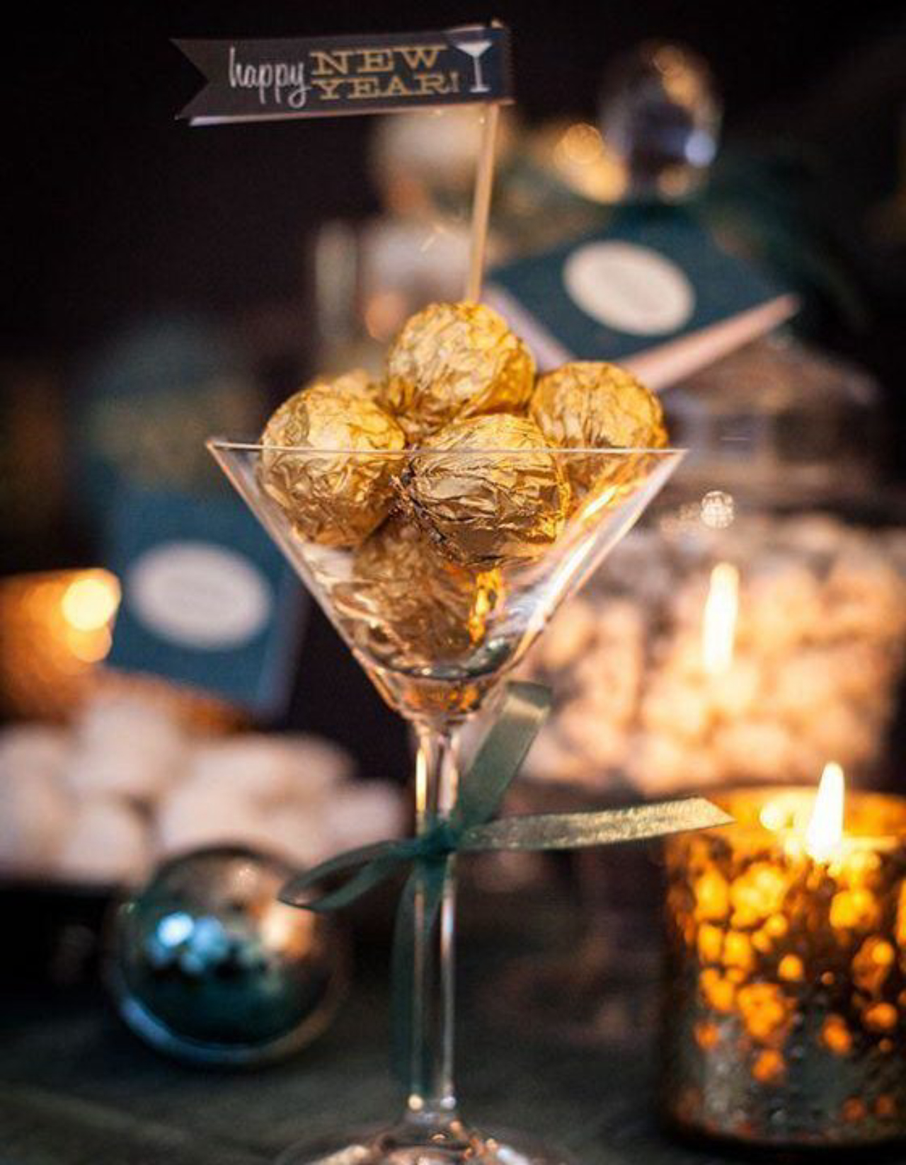 passo a passo taças invertidas castiçal ano novo