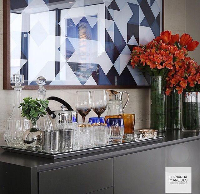 decoração de aparador buffet