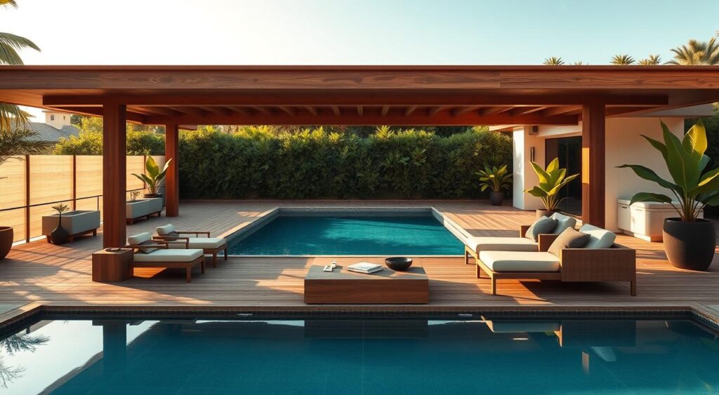 quanto custa decorar área de piscina