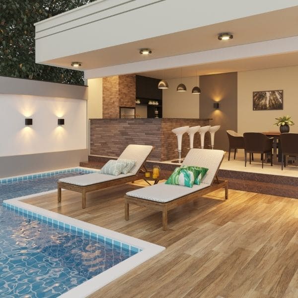 erros comuns ao decorar área de piscina