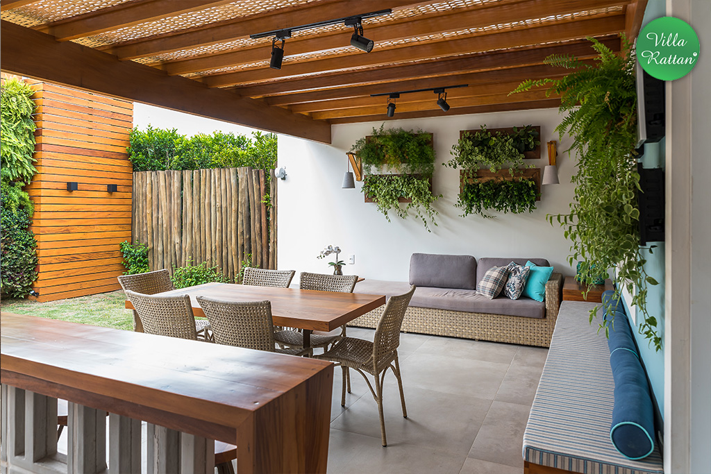 decoração de area externa pequena