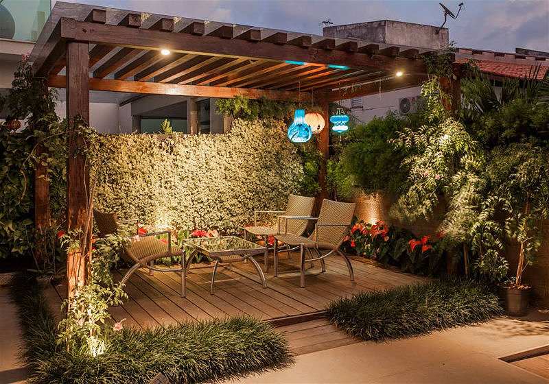 como usar pallets na decoração de área externa pequena