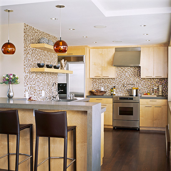 bancada de cozinha americana de madeira vs pedra