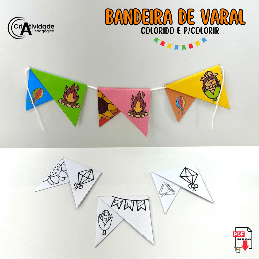Decoração de Festa Junina com bandeirinhas