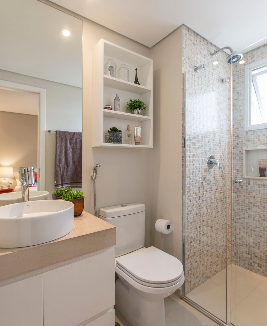 banheiro pequeno vs banheiro médio