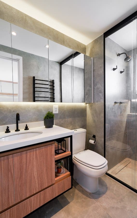 ideias de decoração de banheiros pequenos modernos