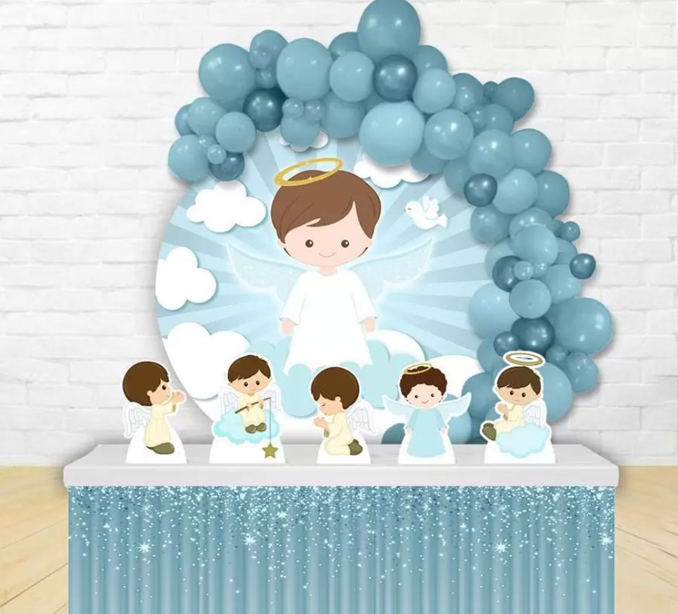 decoração batizado tema anjo