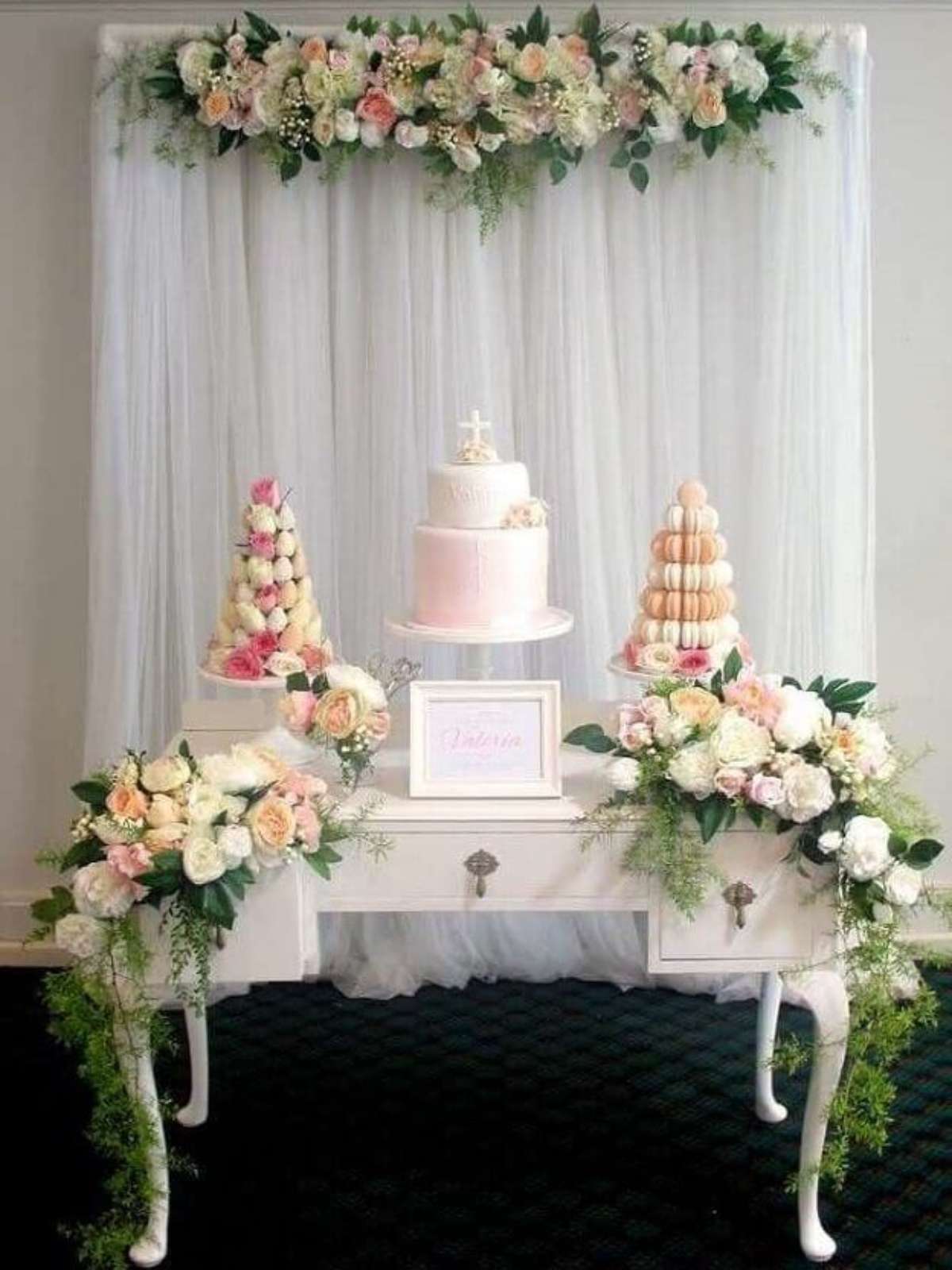 decoração batizado tema anjo