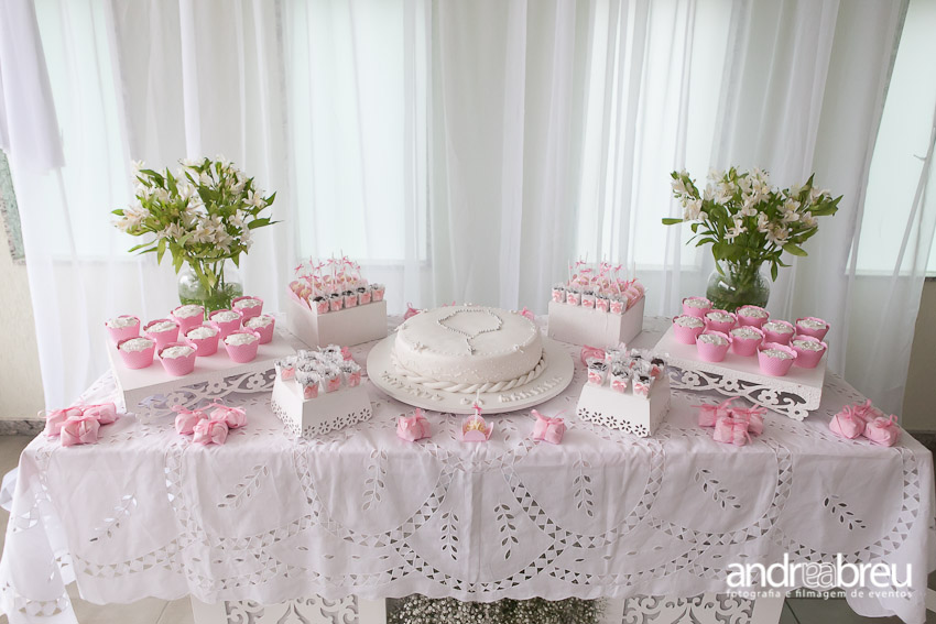 decoração batizado menina salão