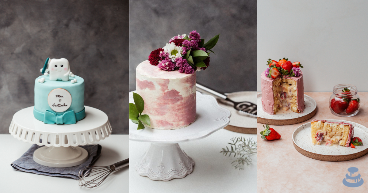 como fazer decoração de bolo minimalista passo a passo