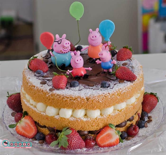 bolo infantil com buttercream