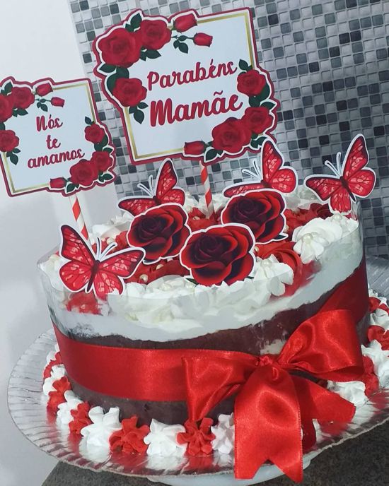 inspiração bolo aniversário mãe