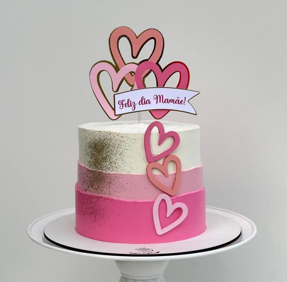 decoração de bolo dias das mães