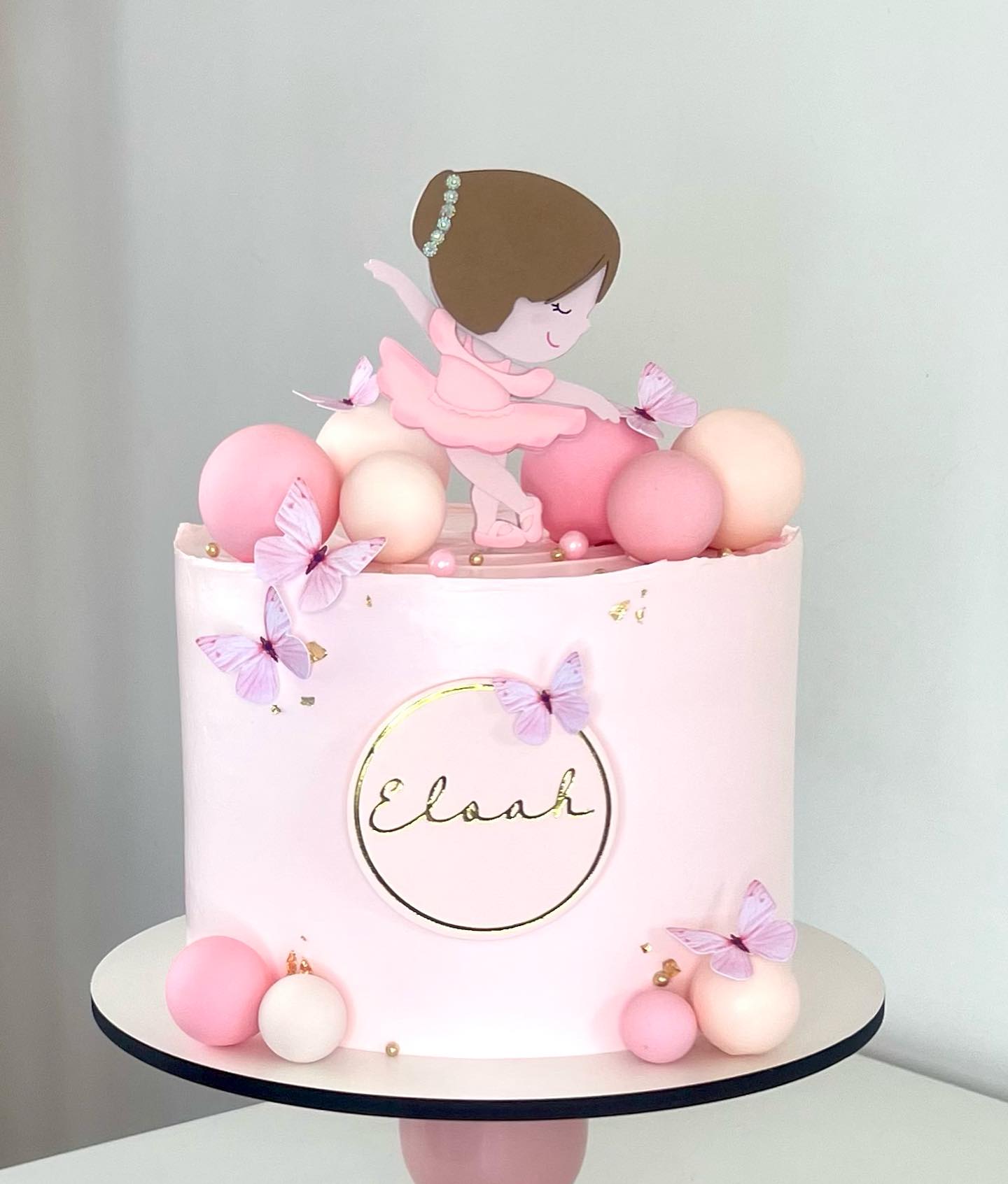 decoração de bolo infantil feminino