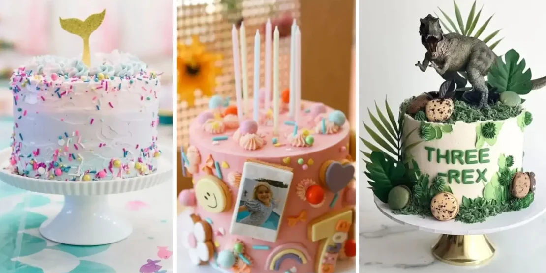 decoração de bolo infantil feminino