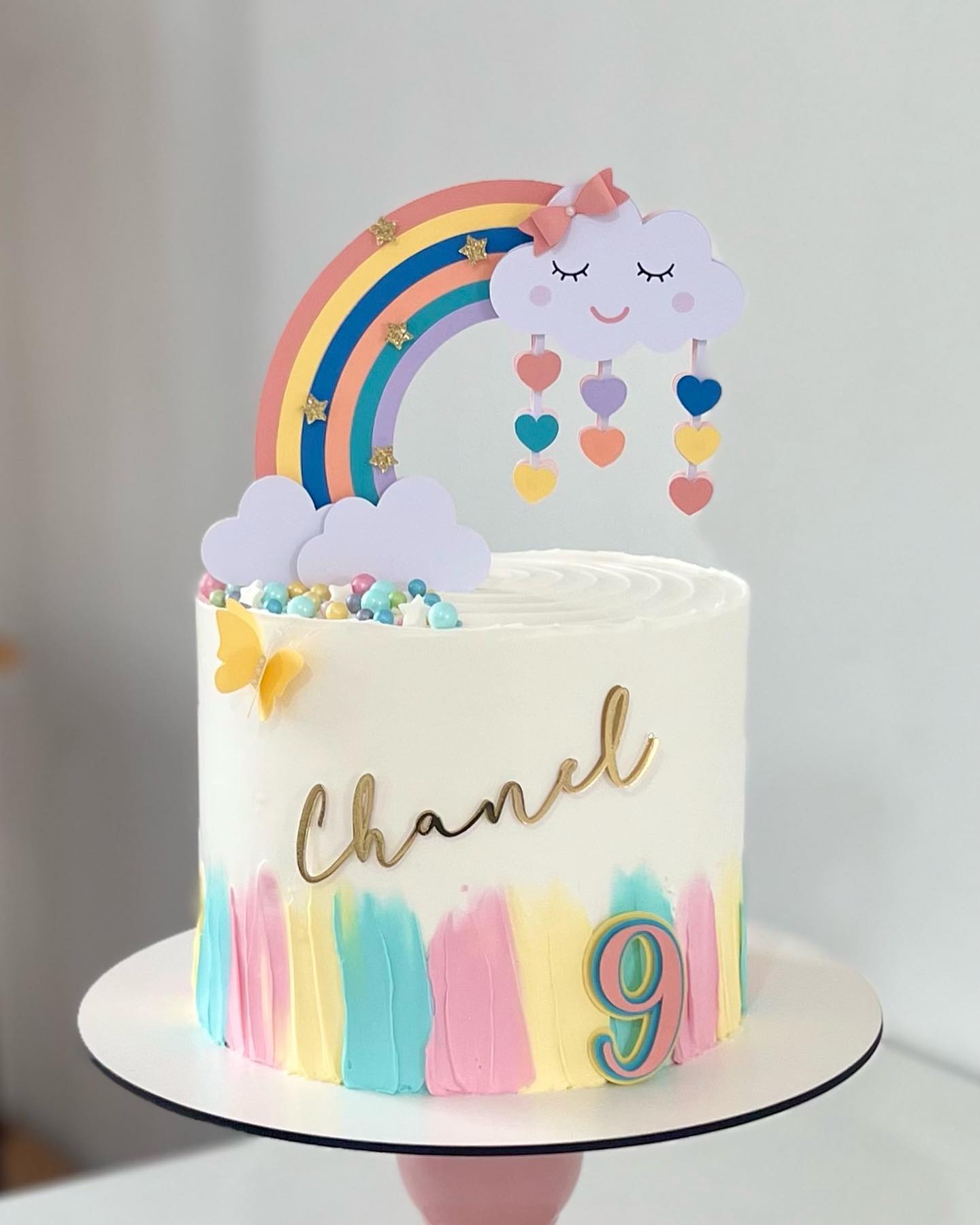 decoração de bolo para menina