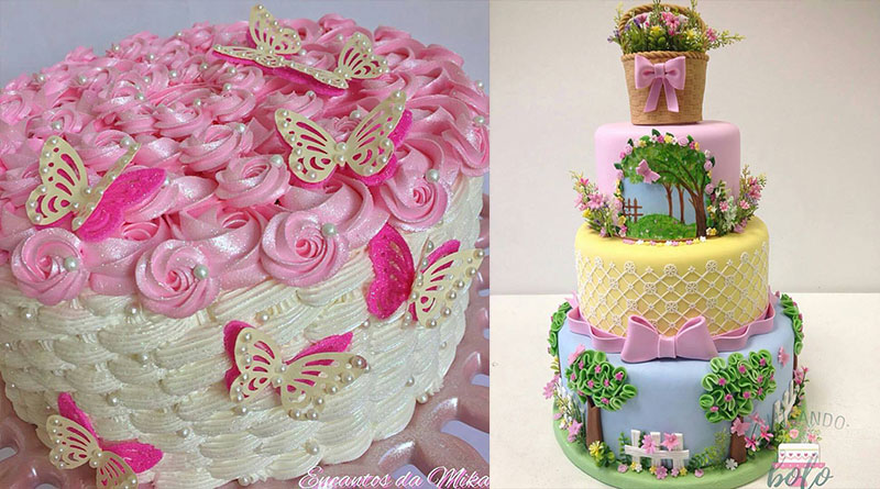 ideias de bolo decorado para menina